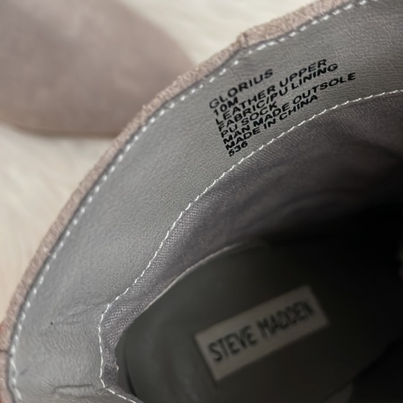 STEVE MADDEN | Glorius Bootie | Taupe Suede |Size 10 - Picture 6 of 9